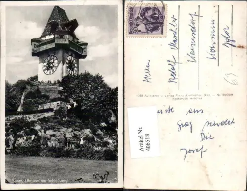 406518,Graz Uhrturm am Schlossberg