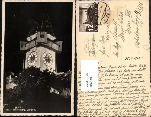 406528,Graz Schlossberg Uhrturm