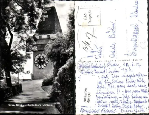 406534,Graz Schlossberg Uhrturm