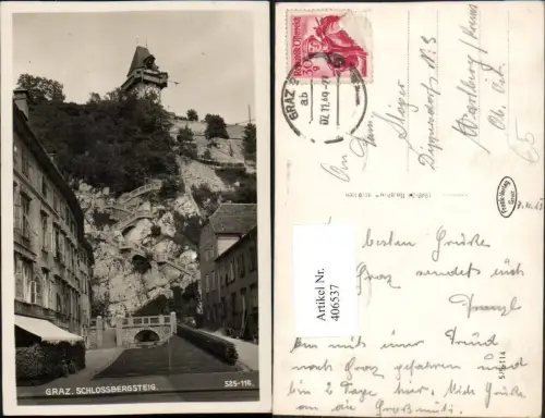 406537,Graz Schlossbergsteig Uhrturm