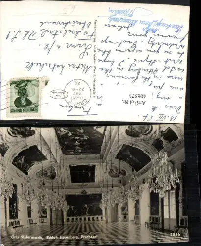 406573,Graz Schloss Eggenberg Prunksaal Innenansicht
