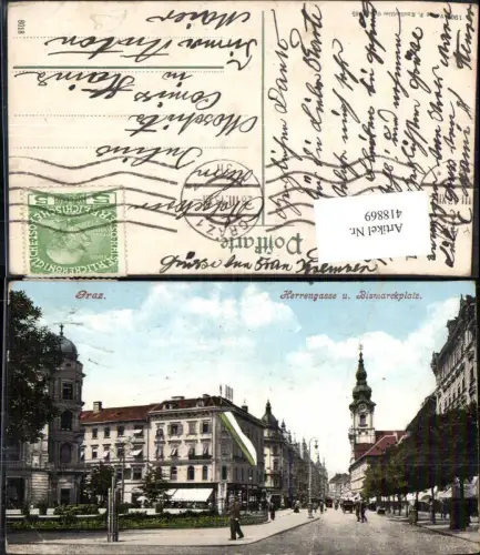 418869,Graz Herrengasse u. Bismarckplatz