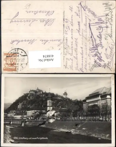 418874,Graz Schlossberg u. neues Postgebäude