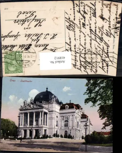 418912,Graz Stadttheater Theater pub L. Strohschneider 51/1911