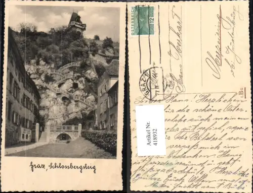 418932,Foto Graz Schlossbergsteig Uhrturm