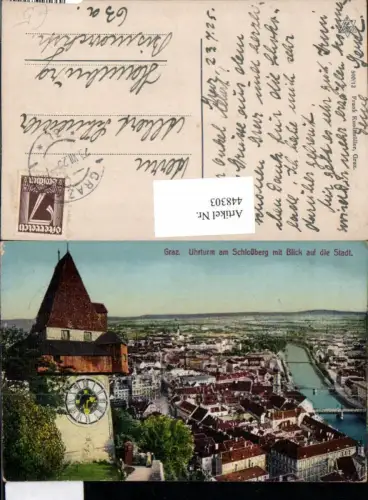 448303,Graz Teilansicht Uhrturm am Schlossberg