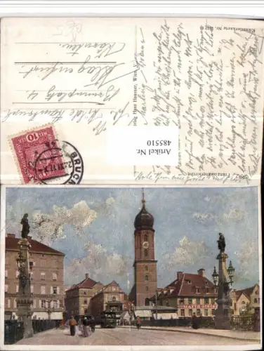 485510,Künstler AK Graz Franziskanerkirche Kirche pub Hans Hausner 7012/21