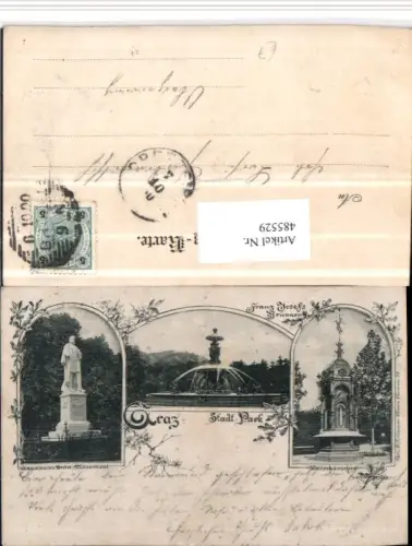485529,Graz Stadpark Wetterhäuschen Denkmal Mehrbildkarte