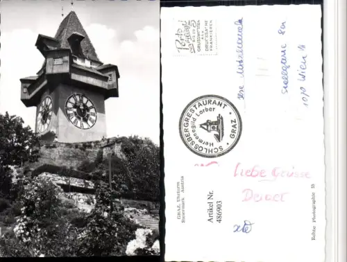 486903,Graz Uhrturm am Schlossberg