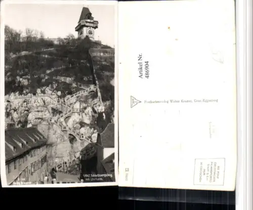 486904,Graz Schlossbergsteig m. Uhrturm