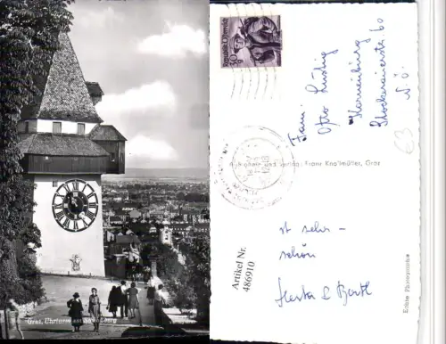 486910,Graz Uhrturm am Schlossberg