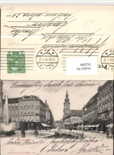 512304,Graz Bismarckplatz Platz Brunnen pub Stengel e Co 4710