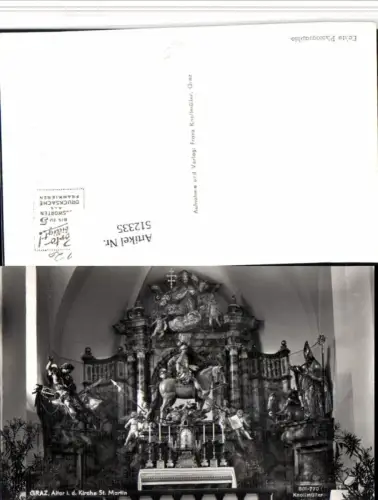 512335,Graz St. Martin Kirche Innenansicht Altar