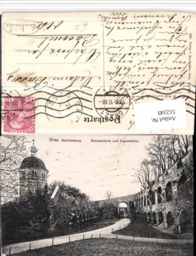 512349,Graz Schlossberg Glockenturm u. Casematten