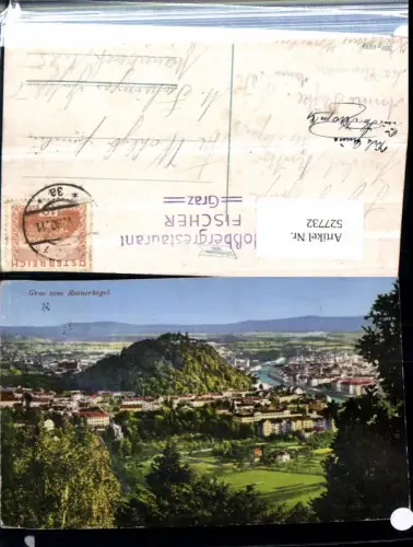 527732,Graz Stadt vom Rainerkogel pub Strohschneider 380-1930
