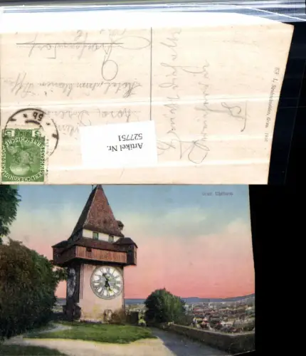 527751,Graz Stadt Uhrturm pub Strohschneider 378