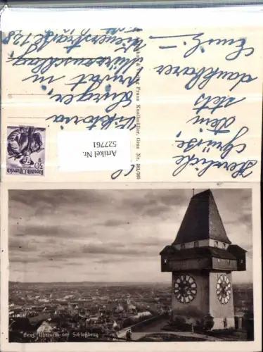 527761,Graz Stadt Uhrturm am Schlossberg pub Knollmüller 501-360