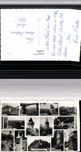 ,Mehrbild Ak Graz Schloßberg Uhrturm Bürgerbastei Bergbahn