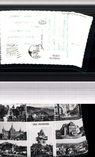 ,Mehrbild Ak Graz Rathaus Uhrturm Teilansicht