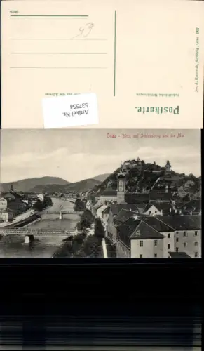 537554,Graz Blick auf Schlossberg und die Mur