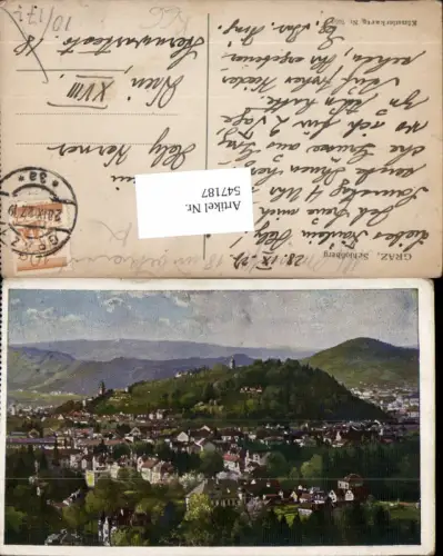 547187,Künstler AK Graz Schloßberg pub Hausner Hans 7052-2