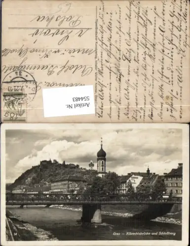 554483,Graz Albrechtsbrücke Schloßberg