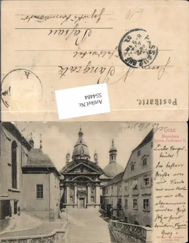 554484,Graz Mausoleum Kaiser Ferdinand II. pub Stengel Co. 4720