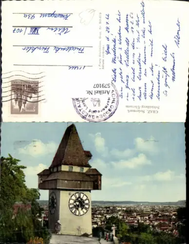 579107,Graz Uhrturm Schloßberg