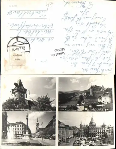 580540,Graz Uhrturm Schlossberg Bismarckplatz
