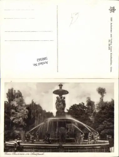 580562,Graz Brunnen Stadtpark