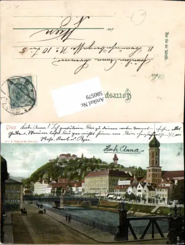 580579,Graz Mur Schlossberg Partie 1900