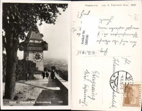 580596,Graz Uhrturm am Schlossberg