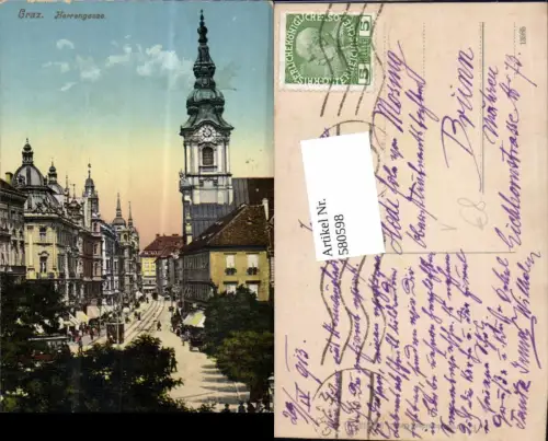 580598,Graz Herrengasse pub Strohschneider 36/1913