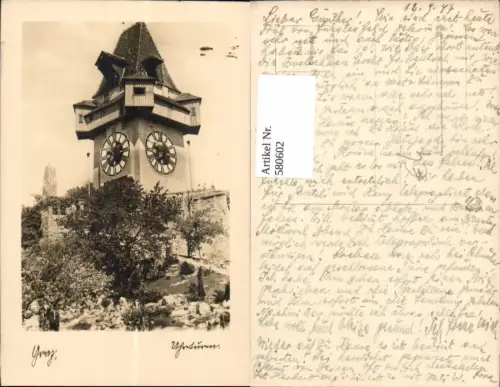 580602,Graz Uhrturm Schlossberg