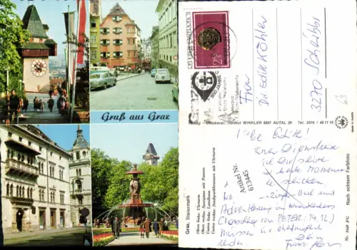 613445,Graz Landhaus Uhrturm