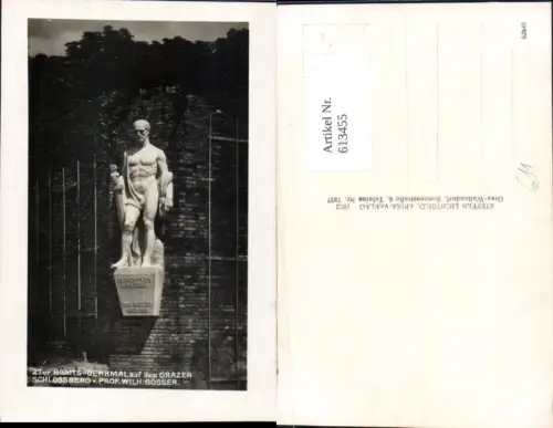 613455,Graz 27er Regiments Denkmal a. Schlossberg Prof. Wilh. Gösser