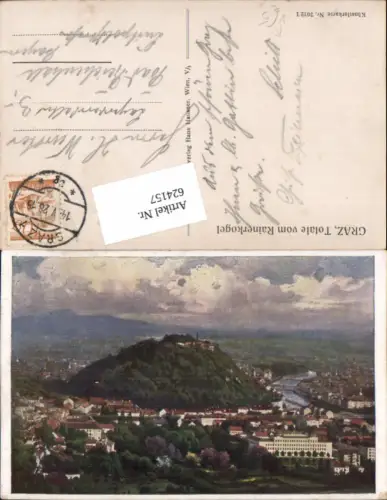 624157,Künstler AK Graz vom Rainerkogel pub Hans Hausner 7012/1