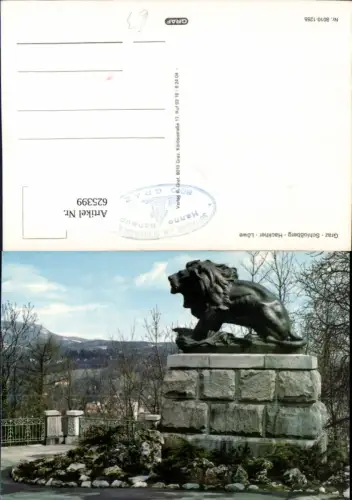625399,Graz Schloßberg Hackher Löwe Denkmal
