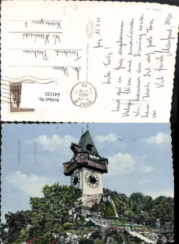 641133,Graz Uhrturm a. Schlossberg Schloßberg