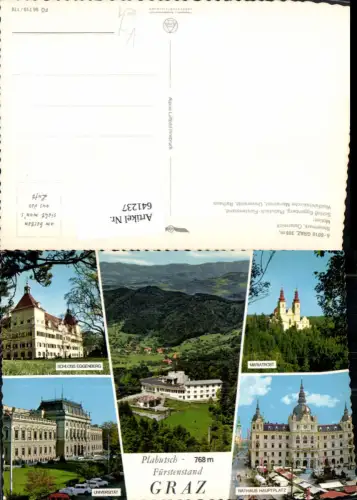 641237,Mehrbild Ak Graz Mariatrost Universität Rathaus pub Alpine Luftbild FÖ 56719/178