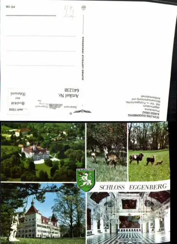 641238,Mehrbild Ak Graz Schloss Eggenberg Prunkräume pub Alpine Luftbild FÖ 136