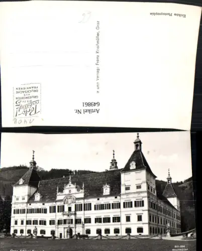 649861,Foto Ak Graz Schloss Eggenberg