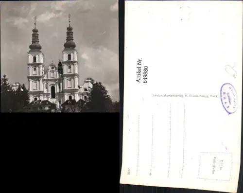 649880,Foto Ak Graz Mariatrost Kirche