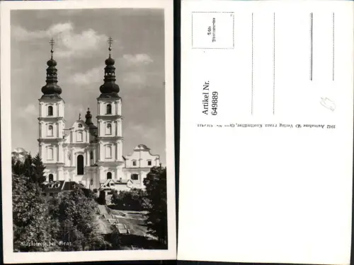 649889,Foto Ak Mariatrost Graz Kirche Wallfahrtskirche