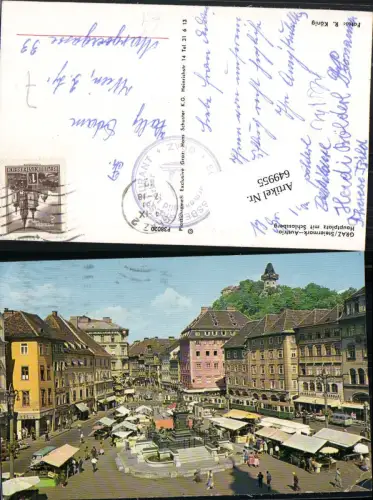 649955,Graz Hauptplatz 1970