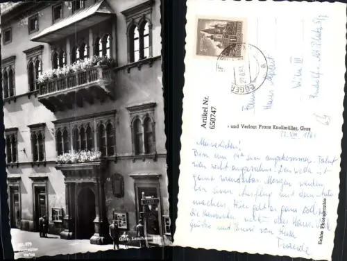 650747,Foto Ak Graz Landhausmotiv Landhaus