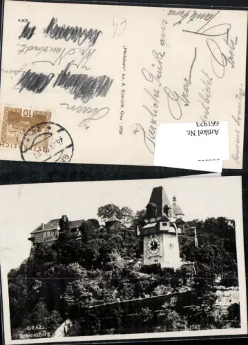 661923,Graz Schlossberg Uhrturm