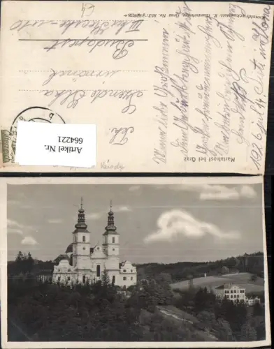 664221,Foto Ak Mariatrost b. Graz Kirche