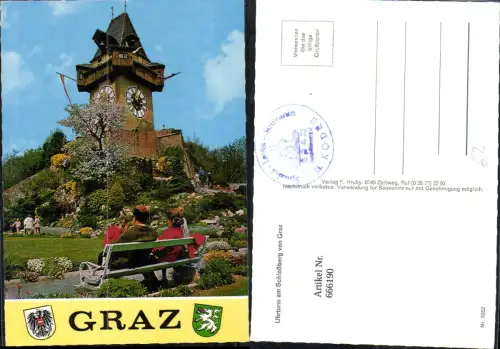 666190,Graz Uhrturm a. Schlossberg Schloßberg
