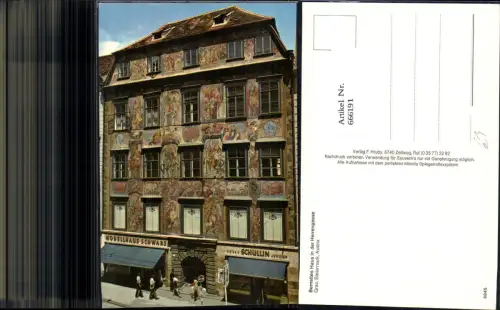 666191,Graz Bemaltes Haus i. d. Herrengasse